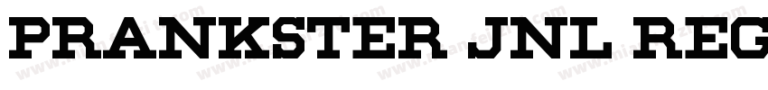 Prankster JNL Regular字体转换